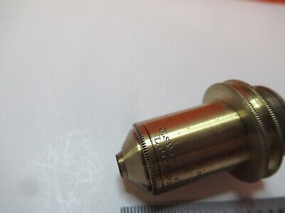 ANTIQUE BRASS OBJECTIVE SWIFT UK 1/6 MICROSCOPE PART AS PICTURED &16-B-25