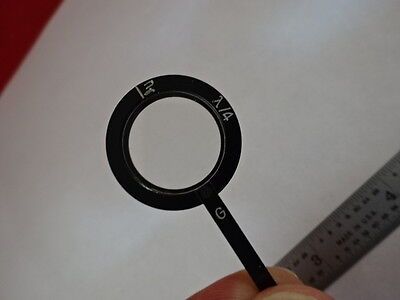 MICROSCOPE PART ZEISS POLARIZER RETARDER SLIDE POL OPTICS AS IS #T2-B-14