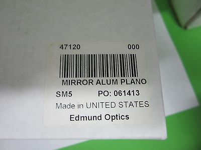 OPTICAL EDMUND SCIENTIFIC ALUMINUM GOLD PLATED MIRROR NEW LASER OPTICS BIN#S4-06