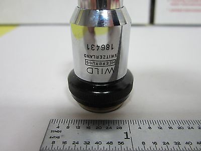 MICROSCOPE OBJECTIVE WILD HEERBRUGG SWISS 40X OPTICS #N1-W-01