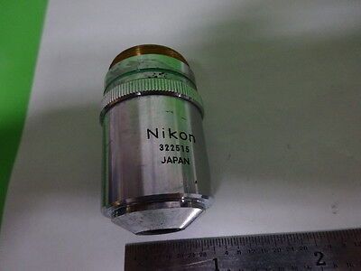 MICROSCOPE PART NIKON JAPAN BF DF  OBJECTIVE BD 20X OPTICS AS IS B#AI-07