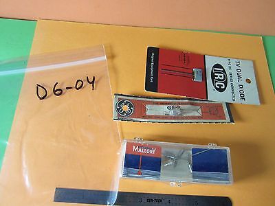 VINTAGE ELECTRONIC LOT 3 EA TV DUAL DIODE PNP GERMANIUM TRANSISTOR BIN#D6-04