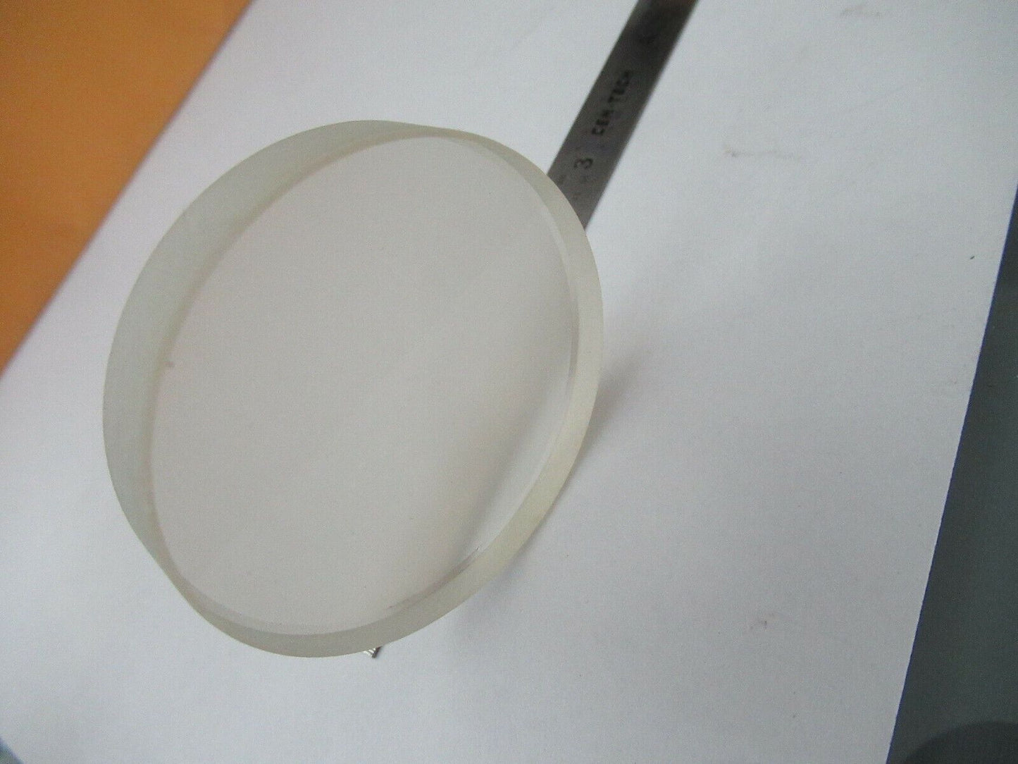 OPTICAL FROSTED GLASS ROUND POLISH DULL DIFFUSER OPTICS AS PICTURED &F5-A-129