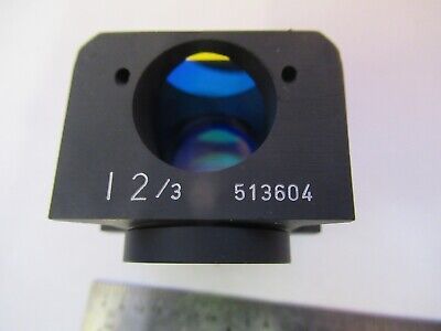 LEITZ GERMANY CUBE I2/3 513604 FLUOR MICROSCOPE PART OPTICS AS PICTURED &85-B-41