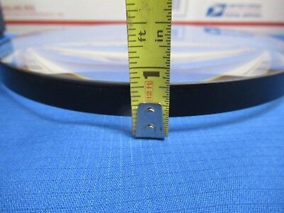 HUGE OPTICAL GLASS LENS 7.5" DIAMETER 6" FL MIL SPEC OPTICS BI CONVEX &FT-3-43