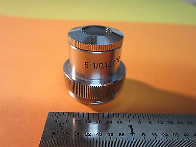 MICROSCOPE OPTICS OBJECTIVE 5X GERMANY  BIN#9-37