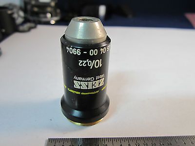 OPTICAL MICROSCOPE OBJECTIVE 10X GERMANY ZEISS OPTICS BIN#19 xxii