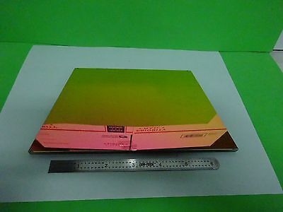 OPTICAL INFRARED COATED WINDOW FILTER GLASS TRUNCATED LASER OPTICS AS IS B#X8-77