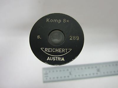 MICROSCOPE PART EYEPIECE REICHERT AUSTRIA KOMP 8X OPTICS AS IS BIN#K7-18