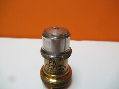 ANTIQUE LEITZ GERMANY POL OBJECTIVE 45X P6 MICROSCOPE OPTICS AS PIC &16-B-13