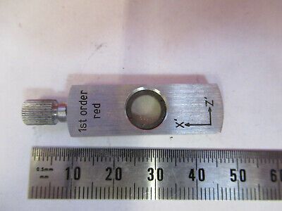 TASCO JAPAN POL SLIDE 1ST ORDER RED OPTICS MICROSCOPE PART AS PICTURED &93-A-07