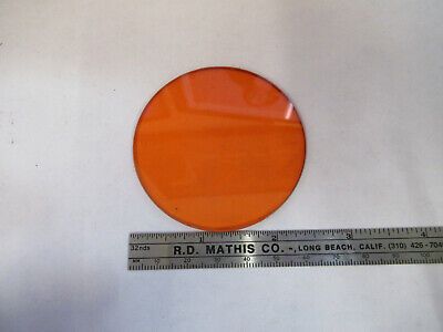 OPTICAL GLASS ORANGE FILTER OPTICS AS PICTURED &B9-FT-12