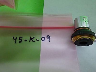 MICROSCOPE PART OBJECTIVE OLYMPUS JAPAN 10X OPTICS AS IS BIN#Y5-K-09