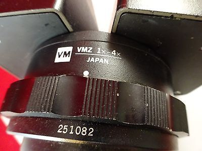 FOR PARTS MICROSCOPE PART OLYMPUS JAPAN STEREO VMZ OPTICS AS IS BIN#73-05