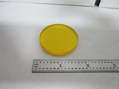 OPTICAL YELLOW FILTER LASER OPTICS AS IS BIN#L4-25