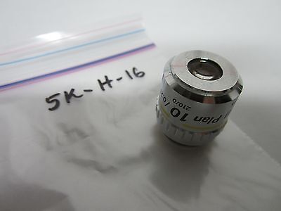 MICROSCOPE OBJECTIVE NIKON MPLAN 10X Z-SCOPE OPTICS BIN#5K-H-16