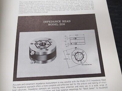 ENDEVCO VINTAGE INSTRUCTIONS MANUAL 2110 IMPEDANCE HEAD AS PICTURED &50-FT-03