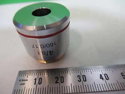 MEIJI 4X /160 LENS OBJECTIVE OPTICS MICROSCOPE PART AS PICTURED #R7-B-60