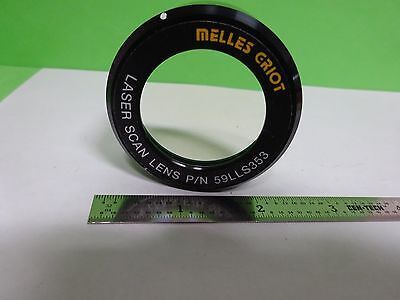 OPTICAL MELLES GRIOT LASER SCAN LENS LASER OPTICS AS IS BIN#Y6-11