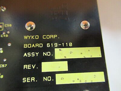 WYKO VEECO DEKTAK BOARD 619-110 PROFILOMETER FLATNESS TESTER AS PICTURED P6-A-29