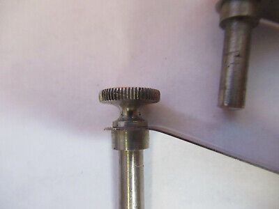 BAUSCH LOMB ANTIQUE PAIR CLIPS STAGE  MICROSCOPE PART AS PICTURED &W3-B-50