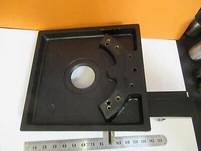 UNITRON JAPAN XY STAGE BRASS HEAVY TABLE MICROSCOPE PART AS PICTURED #P4-B-27