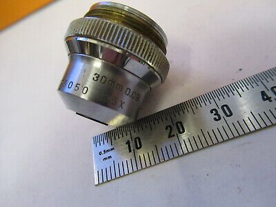 BAUSCH LOMB 3.5X OBJECTIVE LENS MICROSCOPE PART OPTICS AS PICTURED P6-A-108