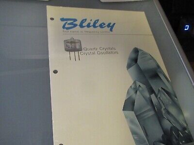 VINTAGE BROCHURE C/AR BLILEY ELECTRIC QUARTZ CRYSTAL FREQUENCY CONTROL AS PICTUR