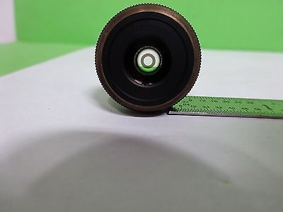 MICROSCOPE PART OBJECTIVE OLYMPUS JAPAN PL10 PLAN 10X OPTICS AS IS BIN#Y5-K-01