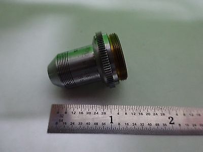 FOR PARTS MICROSCOPE OBJECTIVE SPENCER 10X OPTICS AS IS BIN#K1-M-11