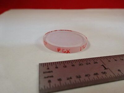 OPTICAL COATED LENS PLANO CONVEX 1.053 nm 128 mm LASER OPTICS AS IS B#N6-B-24