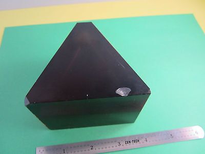 OPTICAL RARE & LARGE AMBER PRISM [small chips] LASER OPTICS BIN#A7-01