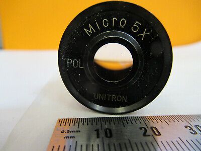 UNITRON JAPAN POL MICRO 5X EYEPIECE OCULAR MICROSCOPE PART AS PICTURED &F1-A-58