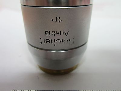 MICROSCOPE OBJECTIVE REICHERT LEICA FLUOR EPI 10X INFINITY OPTICS BN#A1-M-31