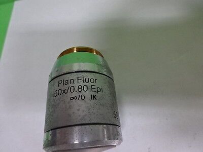 MICROSCOPE PART REICHERT POLYVAR OBJECTIVE DIC 50X FLUOR EPI OPTICS AS IS #AI-23