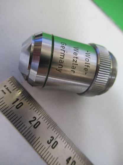 WOLFE WETZLAR GERMANY OBJECTIVE 10X OPTICS MICROSCOPE PART AS PICTURED #R1-A-98