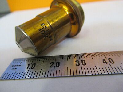 ANTIQUE BRASS SPENCER OBJECTIVE 10X LENS MICROSCOPE PART AS PICTURED &8Y-A-127