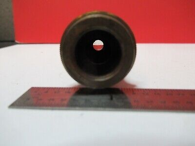 ANTIQUE ERNST LEITZ GERMANY BRASS OBJECTIVE MICROSCOPE PART AS PIC Q1-A-65