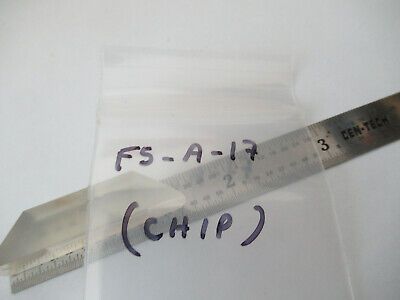 OPTICAL MIL SPEC GLASS PRISM [chip] LASER OPTICS AS PICTURED &F5-A-17