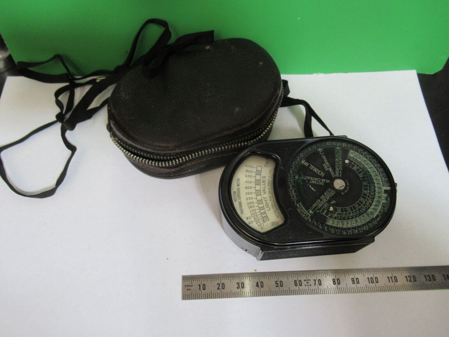 FOR PARTS PHOTOGRAPHY LIGHT METER WESTON ANTIQUE  OPTICS AS PICTURED W9-B-42