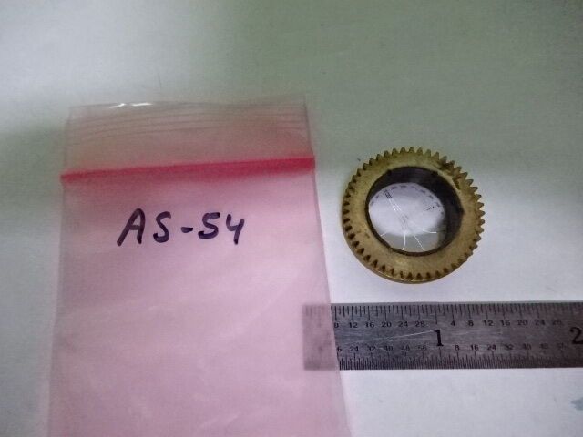 OPTICAL MICROSCOPE PART RETICLE ZEISS GERMANY ROTATABLE OPTICS AS IS #AS-54