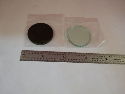 MICROSCOPE PART ZEISS GERMANY FILTER LOT ILLUMINATOR OPTICS AS IS #M2-B-70