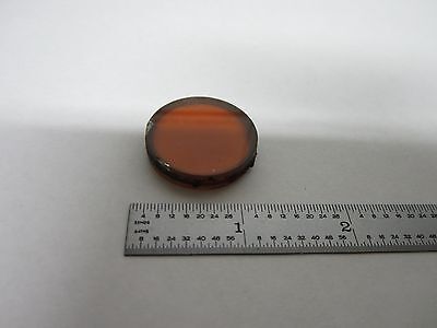 MICROSCOPE PART COMPOUNDED GLASS FILTER OPTICS BIN#P5-23