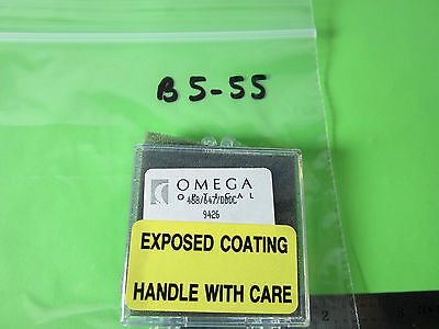 OPTICAL OPTEX DICHROIC FILTER COATED 488 / 647 nm  LASER OPTICS BIN#B5-55