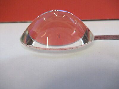 OPTICAL LARGE BI CONVEX GLASS LENS OPTICS AS PICTURED &13-FT-10