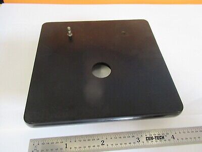 VINTAGE BAUSCH LOMB STAGE TABLE with IRIS MICROSCOPE PART AS PICTURED &A3-B-03