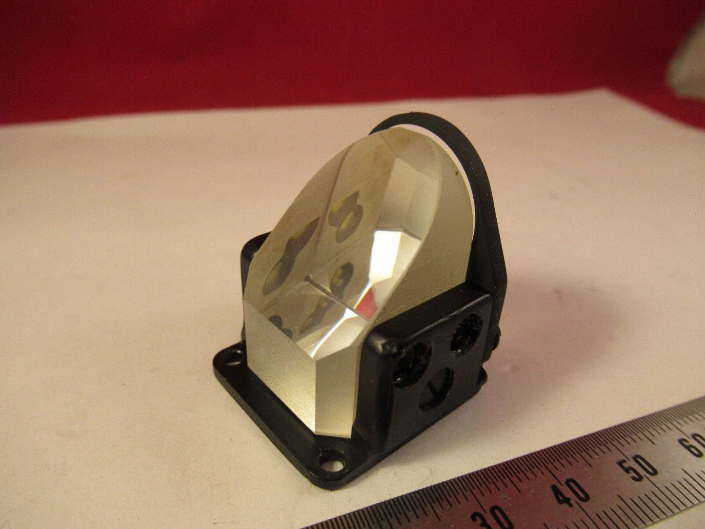 WILD SWISS GLASS PRISM HEAD OPTICS MICROSCOPE PART AS PICTURED &39-A-15