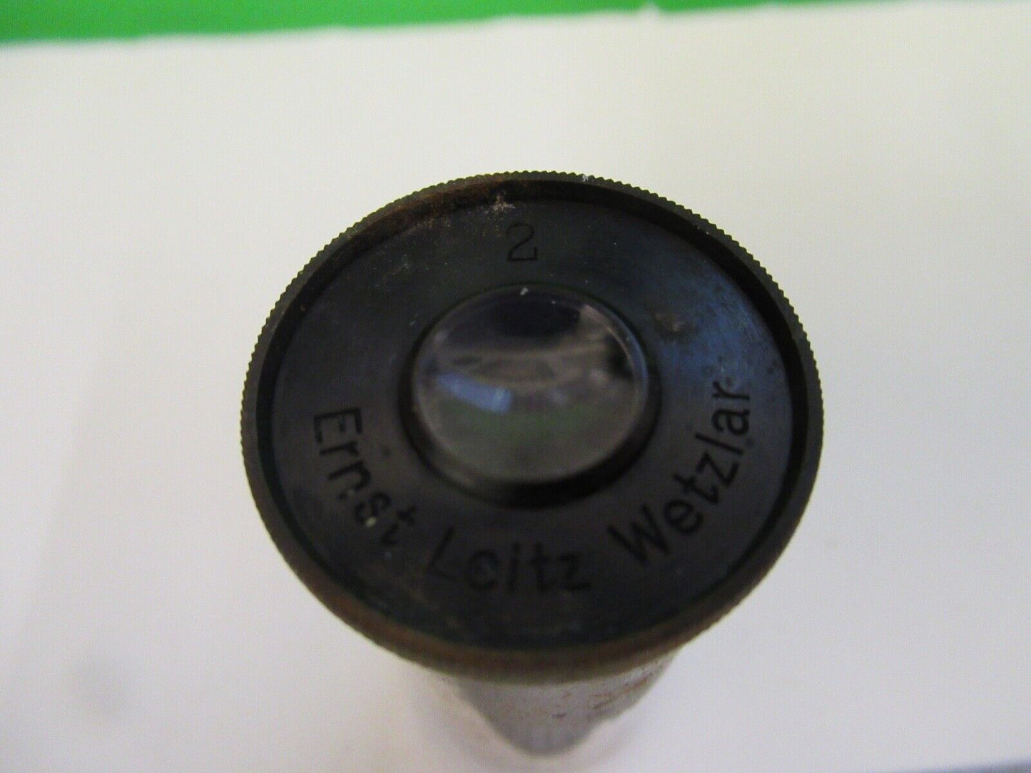 ANTIQUE ERNST LEITZ WETZLAR EYEPIECE 2 MICROSCOPE PART AS PICTURED &80-A-17