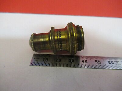 ANTIQUE BAUSCH LOMB "1/12" OBJECTIVE LENS MICROSCOPE PART AS PICTURED #aB7-A-21