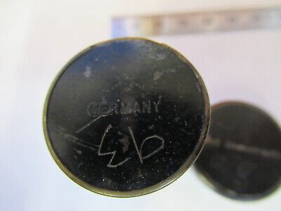 ANTIQUE ZEISS EMPTY OBJECTIVE CANISTER MICROSCOPE PART AS PICTURED &P9-A-103